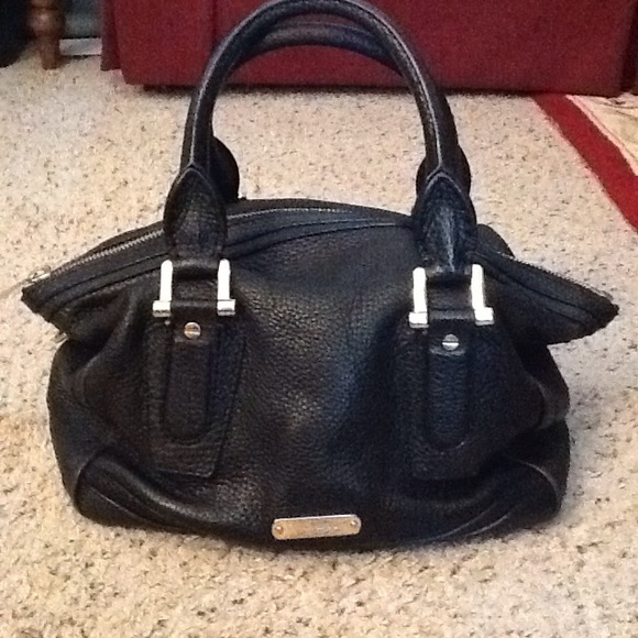 Burberry Handbags - BURBERRY BLACK LEATHER SATCHEL PURSE, EXCELLENT!